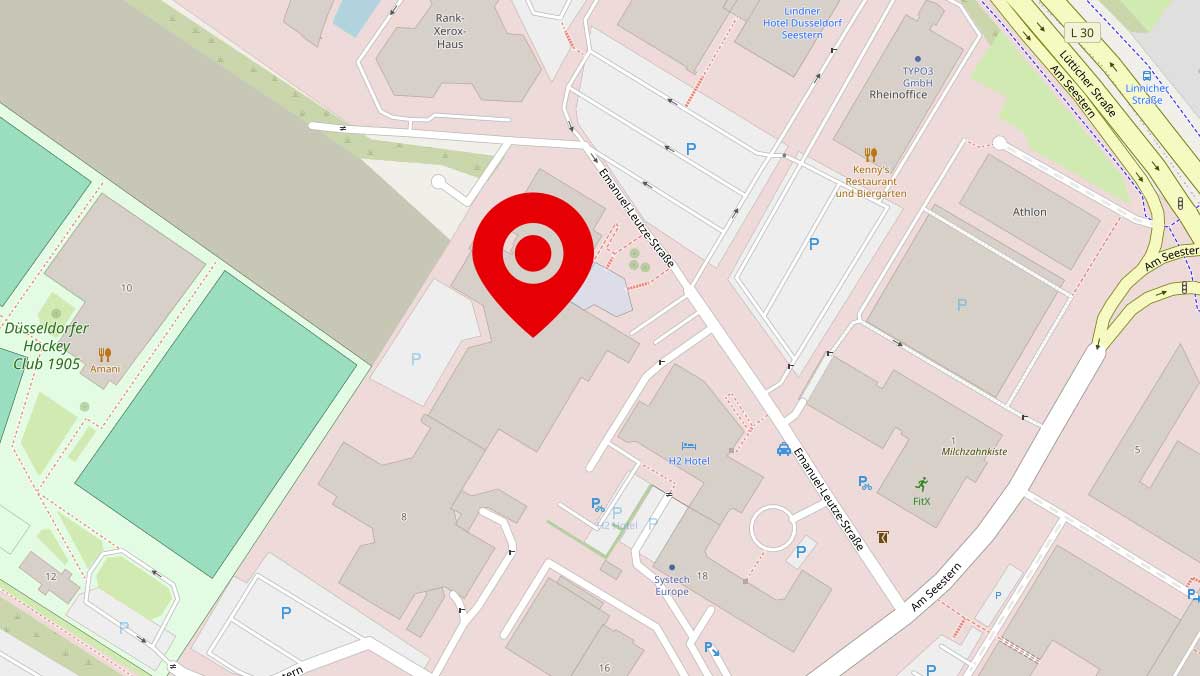 Karte unseres Standortes am Campus Seestern mit Standort-Markierung – Link öffnet in neuem Tab